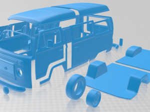 volkswagen kombi 2012 printable van 3D Print Model