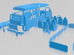 volkswagen kombi 2012 printable van 3D Print Model