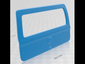 volkswagen kombi 2012 printable van Modello di stampa 3D
