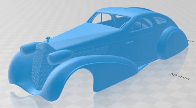 phantom jonckheere 1934 printable body car 3D Print Model .c4d .max .obj .3ds .fbx .stl .blend 