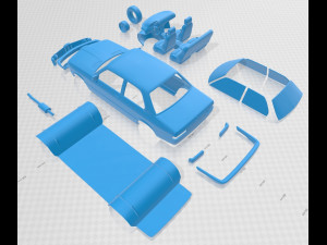 e21 coupe 1975 printable car 3D Принт Модель