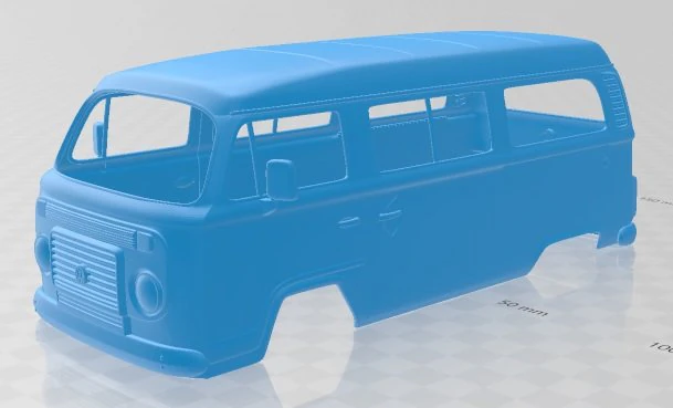 volkswagen kombi 2012 printable body van 3D Print Model .c4d .max .obj .3ds .fbx .stl .blend 