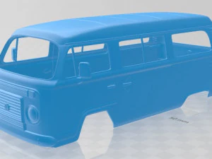 フォルクスワーゲン コンビ 2012 印刷可能なボディ バン 3Dプリントモデル