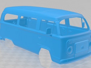 volkswagen kombi 2012 printable body van 3D Принт Модель