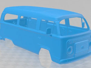 volkswagen kombi 2012 printable body van 3D Print Model