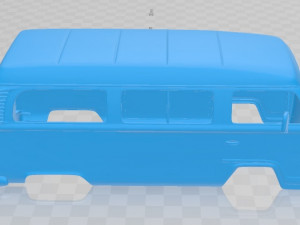 volkswagen kombi 2012 printable body van 3D Принт Модель