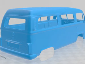 volkswagen kombi 2012 printable body van 3D Print Model