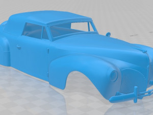 zephyr continental cabriolet 1939 printable body car 3D Print Model