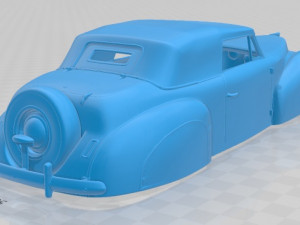 zephyr continental cabriolet 1939 printable body car 3D Print Model