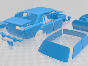 fiat 124 1972 printable car 3D प्रिंट मॉडल