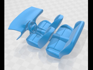 fiat 124 1972 printable car 3D प्रिंट मॉडल