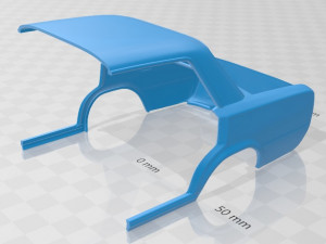fiat 124 1972 printable car 3D प्रिंट मॉडल