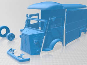 citroen h 1980 printable van Modelo de impresión 3D