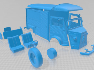citroen h 1980 printable van Modelo de impresión 3D