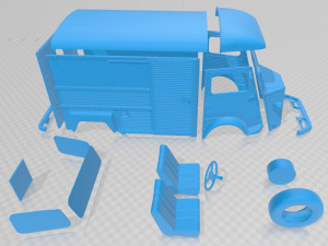 citroen h 1980 printable van Modelo de impresión 3D