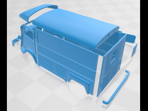 citroen h 1980 printable van Modelo de impresión 3D