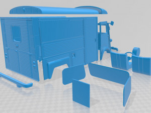 citroen h 1980 printable van Modelo de impresión 3D