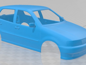 volkswagen polo 1994 5 doors printable body car 3D प्रिंट मॉडल