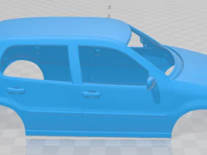 volkswagen polo 1994 5 doors printable body car 3D Print Model