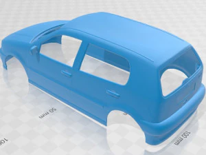 volkswagen polo 1994 5 doors printable body car 3D Print Model
