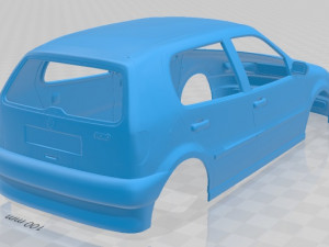 volkswagen polo 1994 5 doors printable body car 3D प्रिंट मॉडल