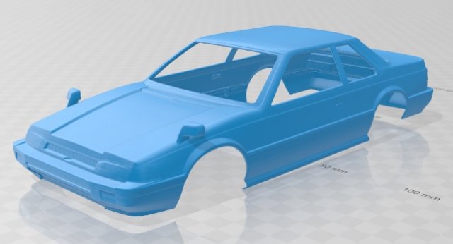 honda prelude1983 printable body car 3D प्रिंट मॉडल .c4d .max .obj .3ds .fbx .stl .blend 
