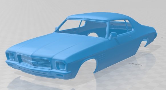 holden monaro coupe gts 350 1971 printable body car 3D-Druckmodell .c4d .max .obj .3ds .fbx .stl .blend 