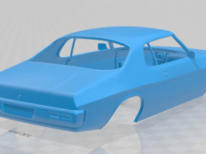 holden monaro coupe gts 350 1971 printable body car 3D-Druckmodell