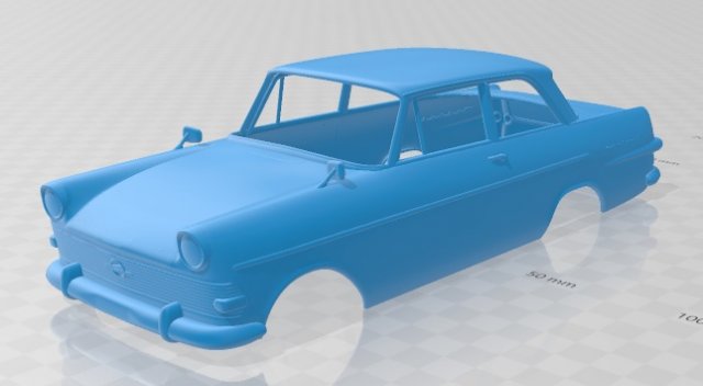 opel rekord p2 1960 printable body car Model do druku 3D .c4d .max .obj .3ds .fbx .stl .blend 