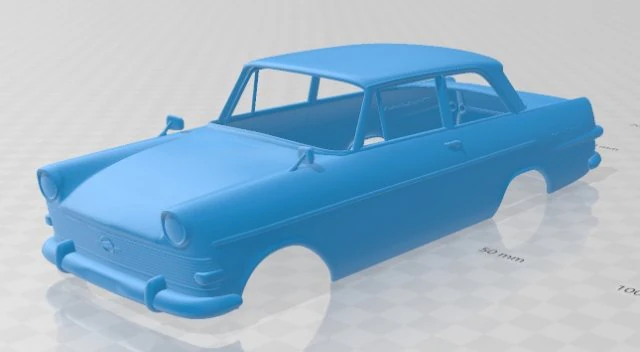 opel rekord p2 1960 printable body car 3D Print Model .c4d .max .obj .3ds .fbx .stl .blend 