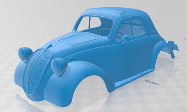 fiat 500 topolino 1936 printable body car Modelo de Impressão 3D .c4d .max .obj .3ds .fbx .stl .blend 
