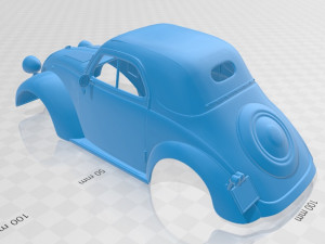 fiat 500 topolino 1936 printable body car Modelo de Impressão 3D