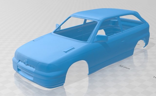 opel astra gsi 1991 printable body car Modèles 3D en vedette .c4d .max .obj .3ds .fbx .stl .blend 