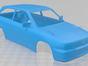 opel astra gsi 1991 printable body car Modèles 3D en vedette