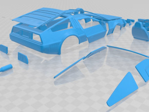 delorean dmc 12 1981 printable car 3D Print Model