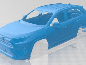 toyota rav4 le 2019 printable body car 3D Print Model