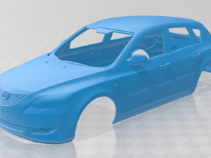 mazda 3 hatchback 2003 printable body car 3D Принт Модель