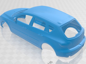 mazda 3 hatchback 2003 printable body car Modèles 3D en vedette