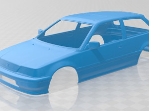 honda civic hatchback 1987 printable body car 3D Print Model