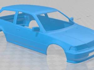 honda civic hatchback 1987 printable body car 3D Print Model