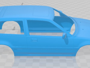 honda civic hatchback 1987 printable body car Model do druku 3D