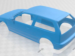honda civic hatchback 1987 printable body car 3D Print Model