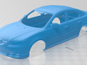 Mazda 3 sedan 2005 nadwozie do wydrukowania Model do druku 3D