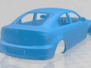 mazda 3 sedan 2005 printable body car 3D 打印模型