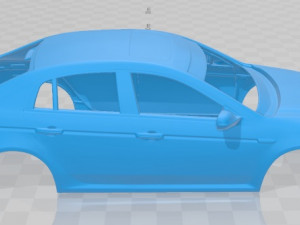 acura tl 2007 printable body car 3D Принт Модель