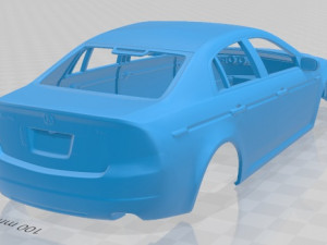 acura tl 2007 printable body car 3D Принт Модель