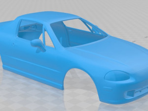 honda civic del sol 1993 printable body car 3Dプリントモデル