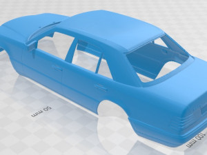mercedes benz e class sedan 1993 printable body car Modèles 3D en vedette