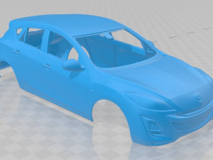 mazda 3 hatchback 2011 printable body car 3D 프린트 모델