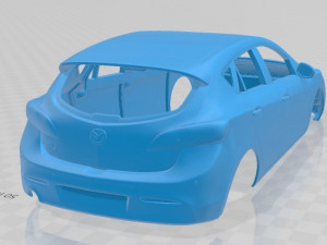 mazda 3 hatchback 2011 printable body car 3D 프린트 모델